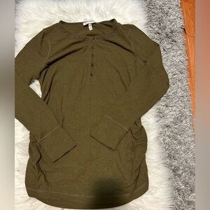 Olive Green Long Sleeve Top